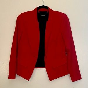 Trina Turk Red Jacket / Blazer Single Button Closure Size 8